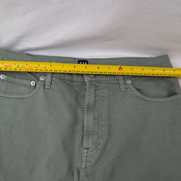 GAP Denim Women's L Green Frayed Hem Mini Skirt Distressed Casual Y2K Vibe - Picture 10 of 12